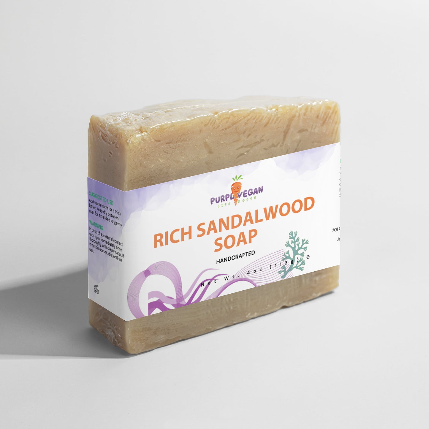 Rich Sandalwood Soap - Purplvegan