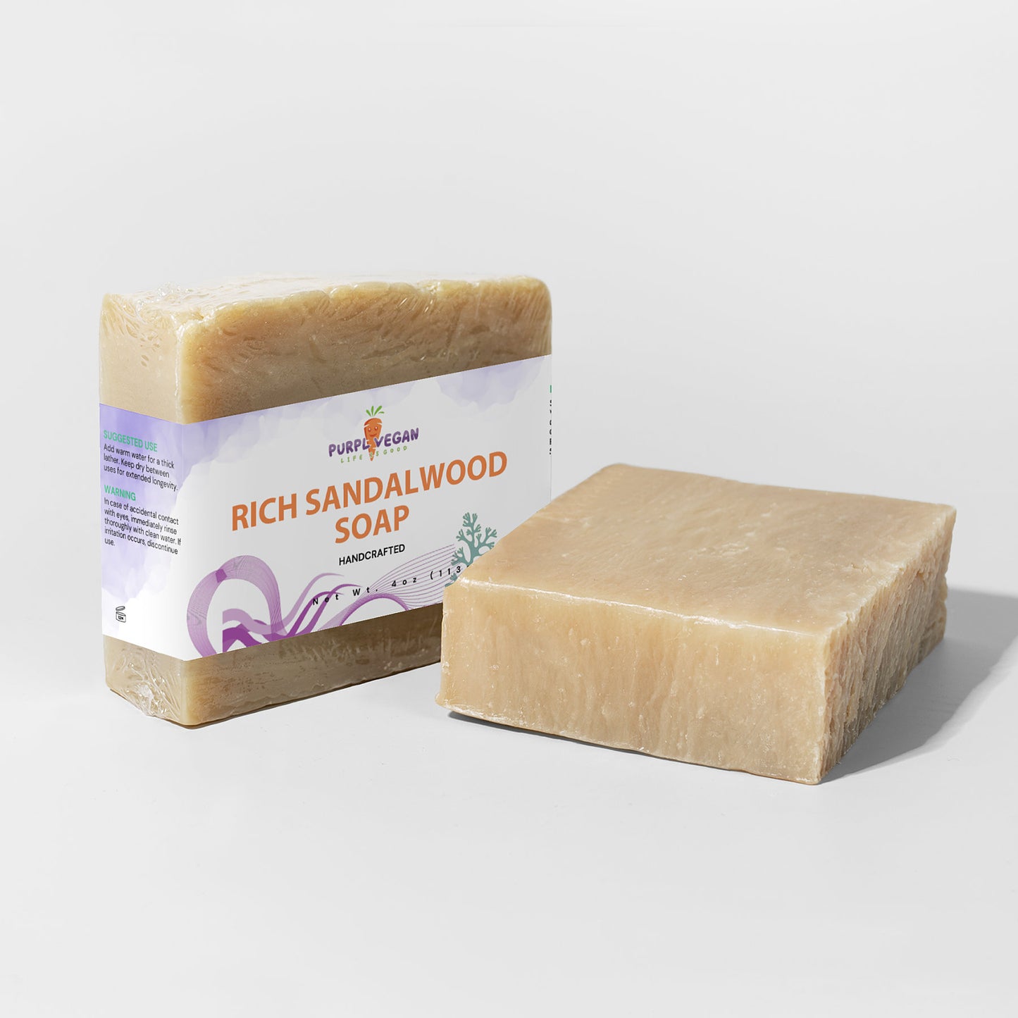 Rich Sandalwood Soap - Purplvegan