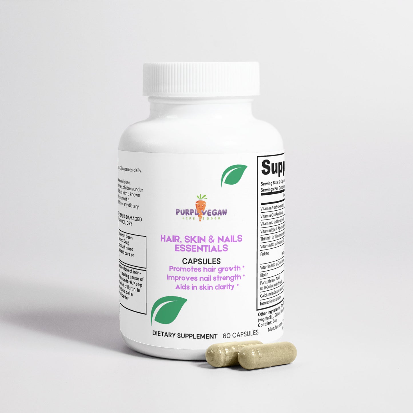 Hair, Skin and Nails Essentials - Purplvegan