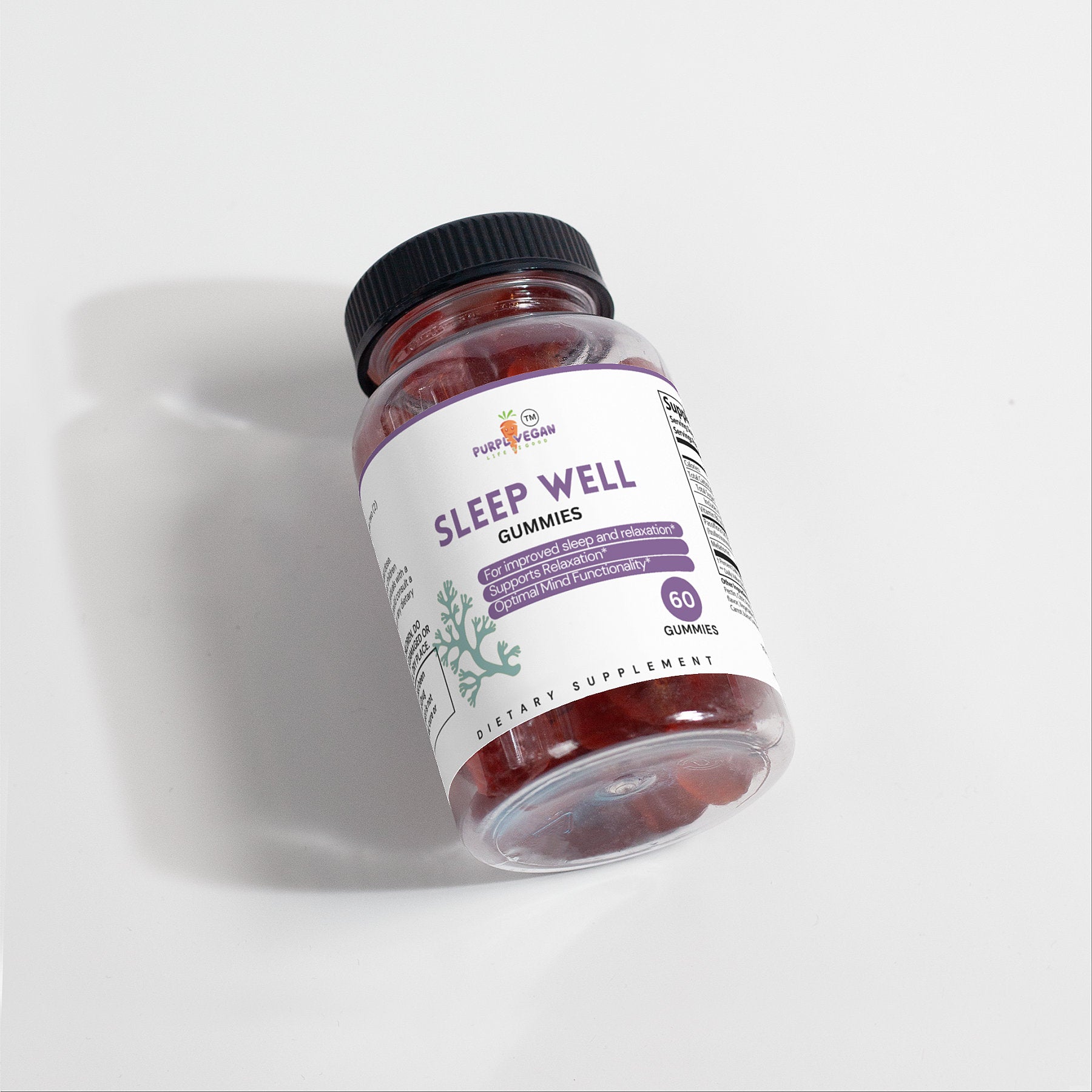 Sleep Well Gummies (Adult) - Purplvegan 