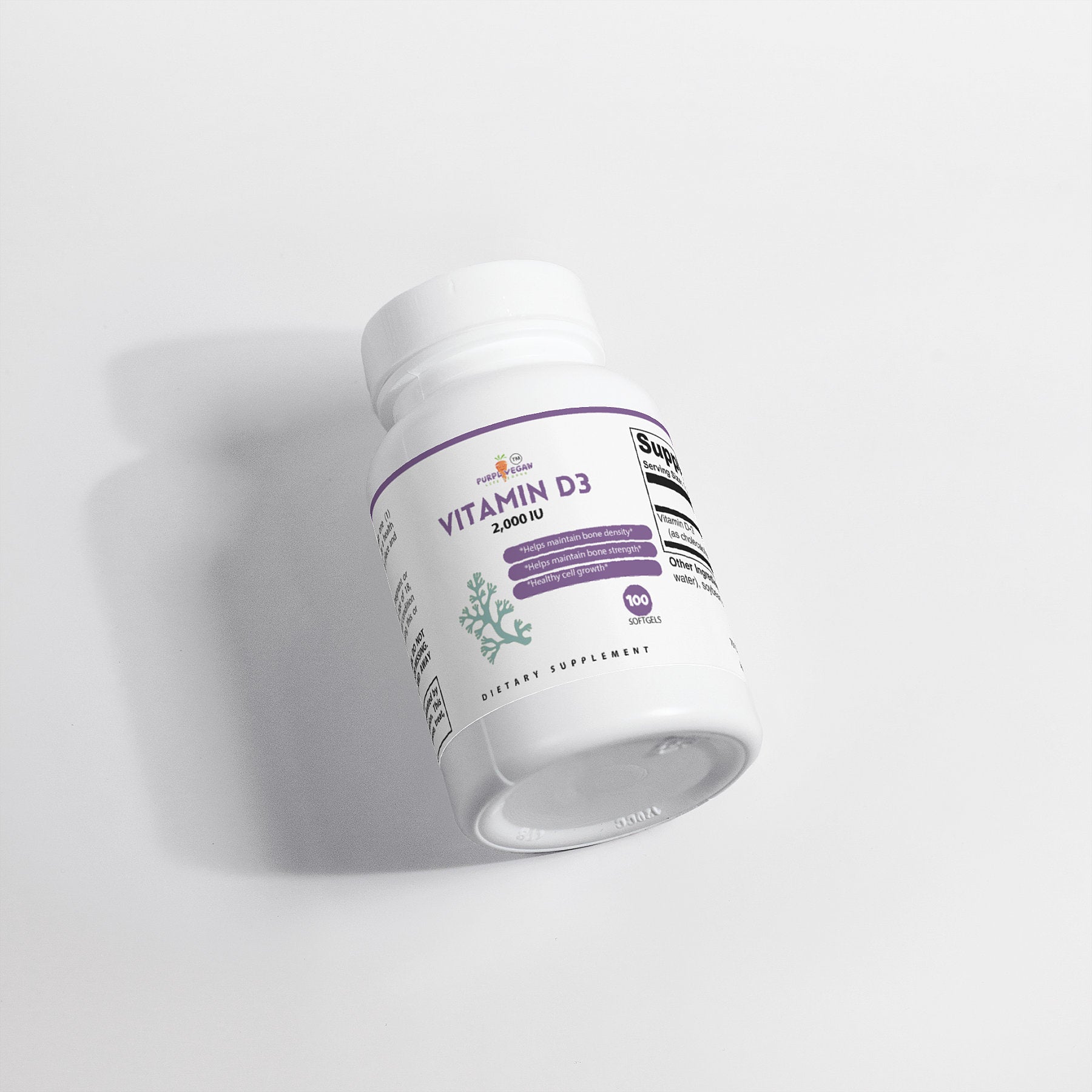 Vitamin D3 2,000 IU - Purplvegan 