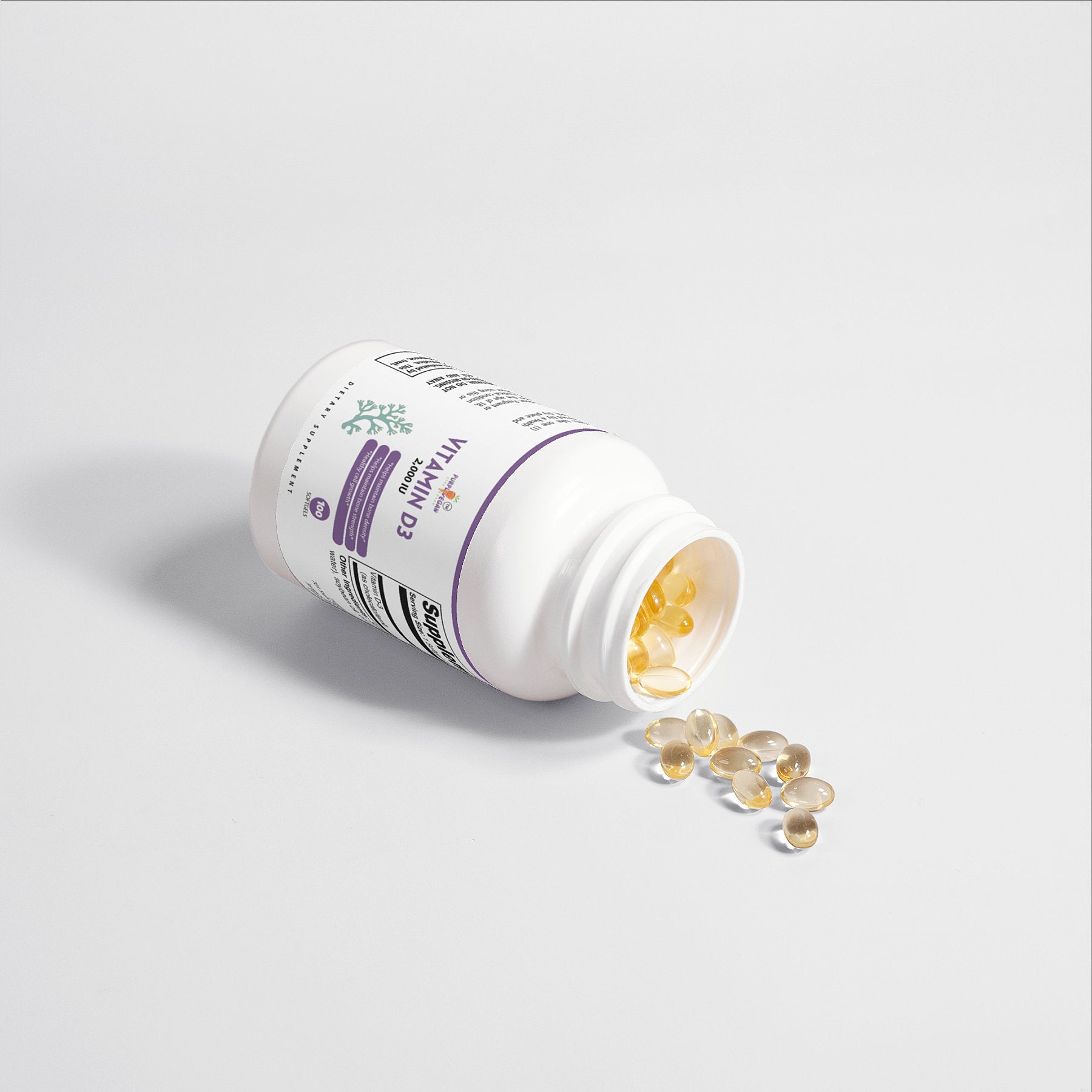 Vitamin D3 2,000 IU - Purplvegan 