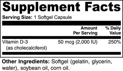 Vitamin D3 2,000 IU - Purplvegan 